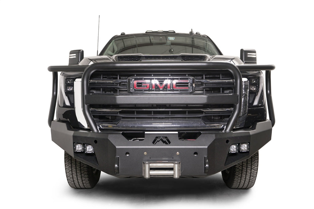 Fab Fours GM24-A6250-B Premium Winch Front Bumper for Select GMC Sierra HD, GMC Sierra HD