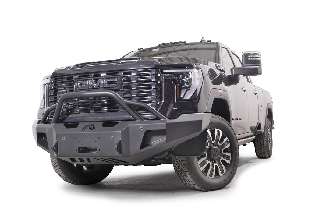 Fab Fours GM24-A6252-1 Premium Winch Front Bumper for Select GMC Sierra HD, GMC Sierra HD