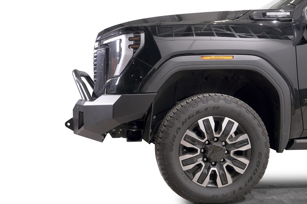 Fab Fours GM24-A6252-B Premium Winch Front Bumper for Select GMC Sierra HD, GMC Sierra HD