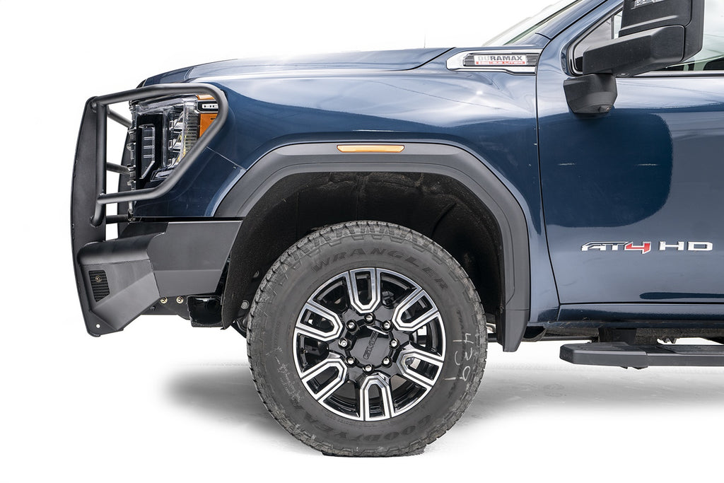 Fab Fours GM20-Q5060-1 Black Steel Front Bumper for Select GMC Sierra HD, GMC Sierra HD