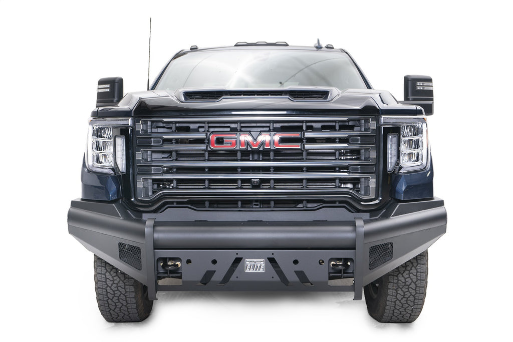 Fab Fours GM20-Q5061-1 Black Steel Front Bumper for Select GMC Sierra HD, GMC Sierra HD