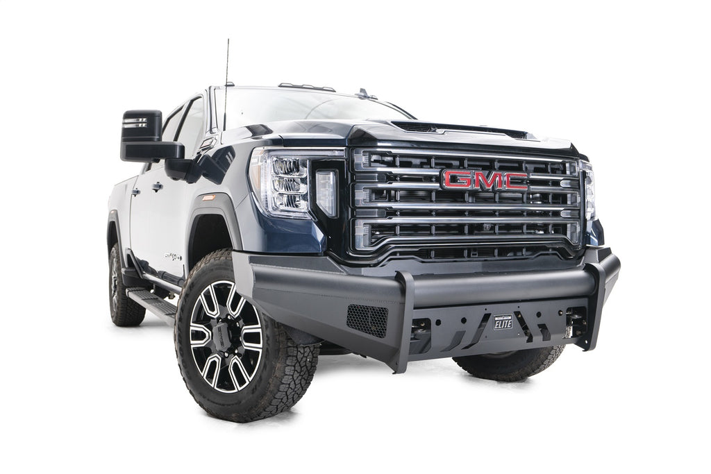 Fab Fours GM20-Q5061-1 Black Steel Front Bumper for Select GMC Sierra HD, GMC Sierra HD
