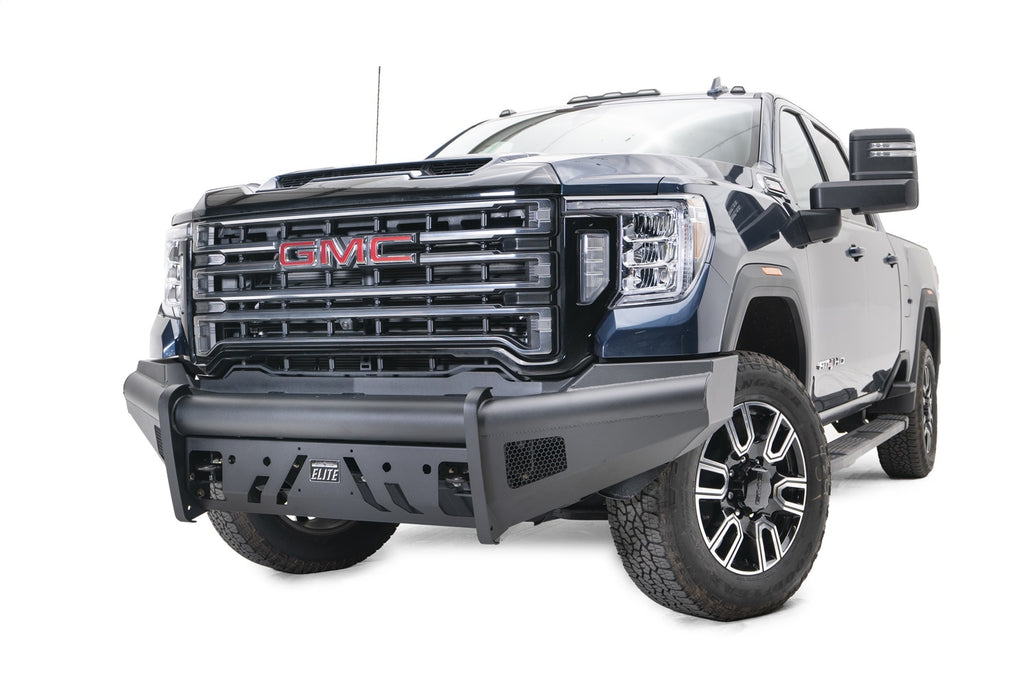 Fab Fours GM20-Q5061-1 Black Steel Front Bumper for Select GMC Sierra HD, GMC Sierra HD