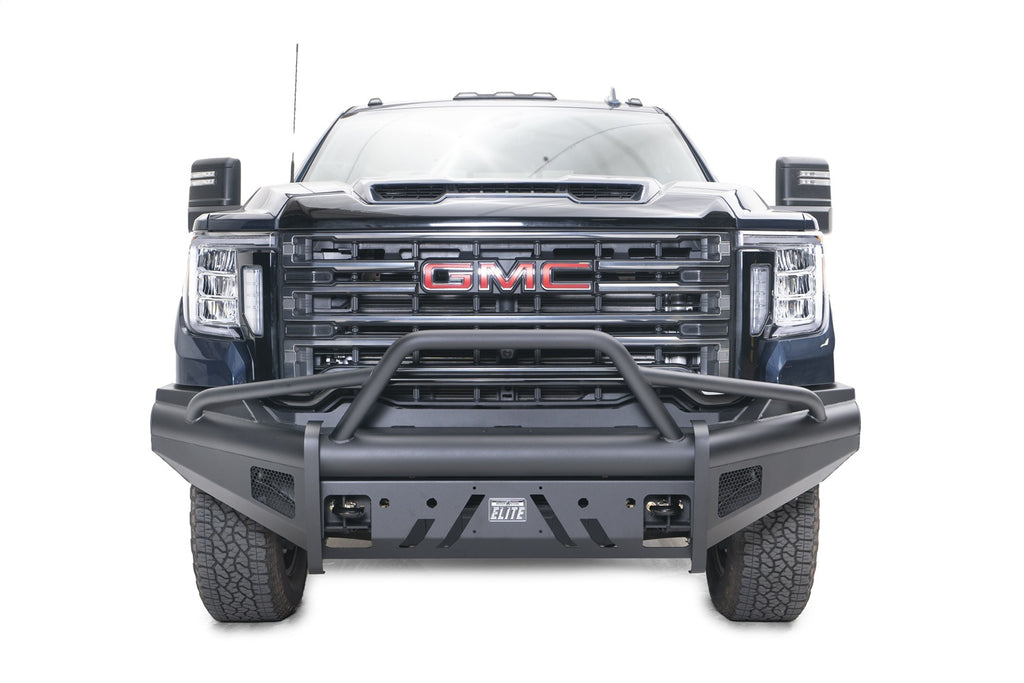 Fab Fours GM20-Q5062-1 Black Steel Front Bumper for Select GMC Sierra HD, GMC Sierra HD