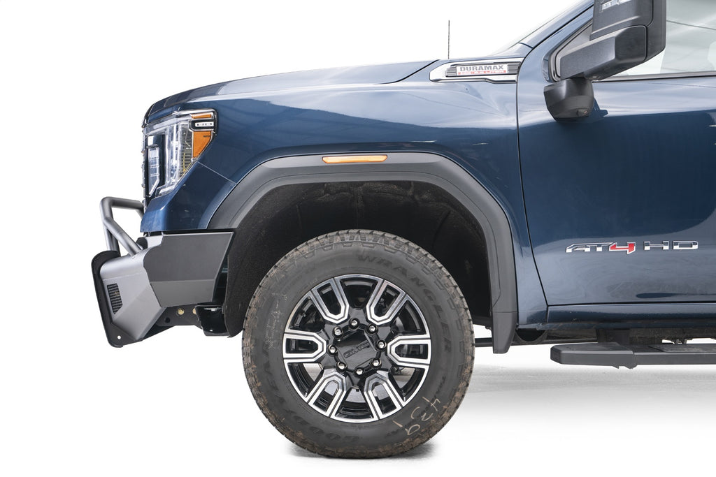Fab Fours GM20-Q5062-1 Black Steel Front Bumper for Select GMC Sierra HD, GMC Sierra HD