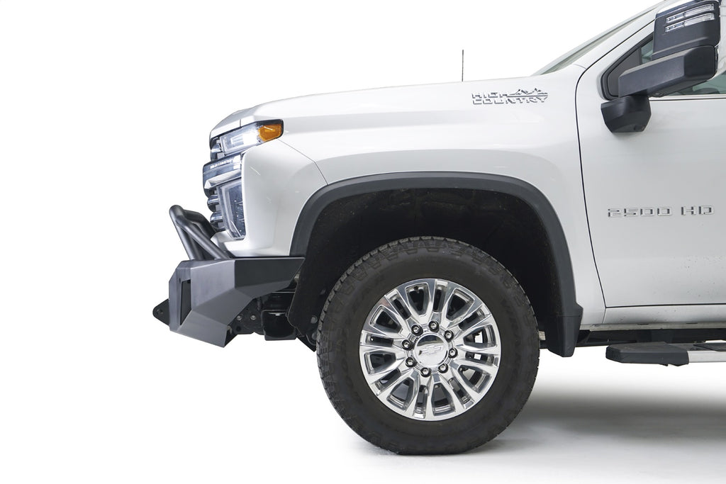 Fab Fours CH20-A4952-B Premium Winch Front Bumper for Select Chevrolet Silverado HD, Chevrolet Silverado HD