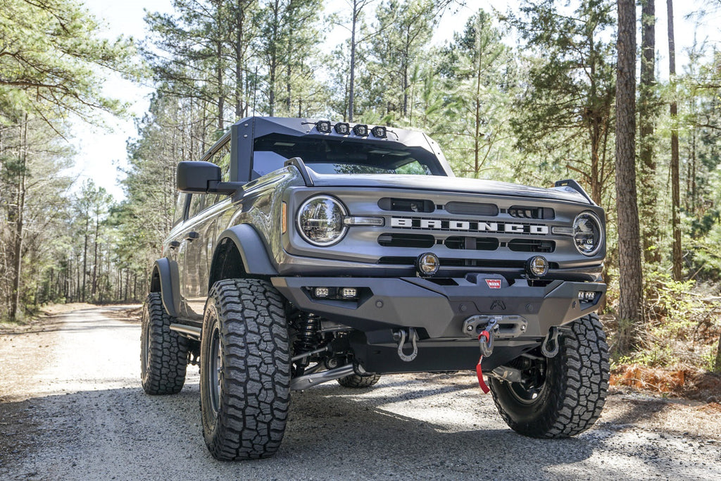 Fab Fours FB21-F5251-B Lifestyle Winch Front Bumper for Select Ford Bronco