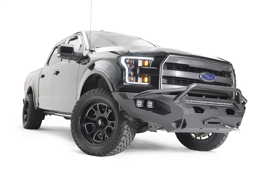 Fab Fours FF15-X3252-B Matrix Front Bumper for Select Ford F-150