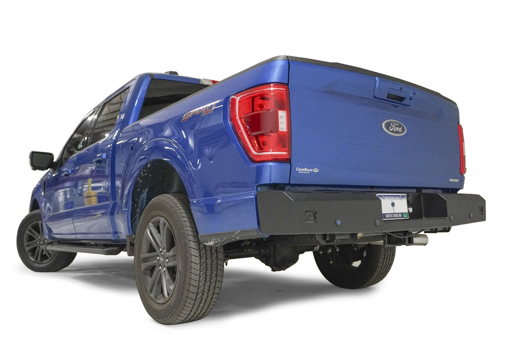 Fab Fours FF21-RT5150-1 Red Steel Rear Bumper for Select Ford F-150