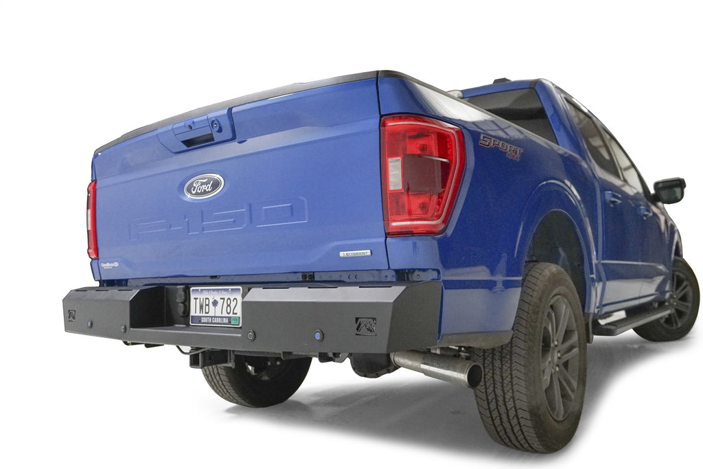 Fab Fours FF21-RT5150-1 Red Steel Rear Bumper for Select Ford F-150