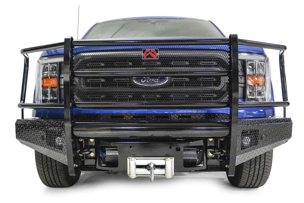 Fab Fours FF21-K5060-1 Black Steel Front Bumper for Select Ford F-150
