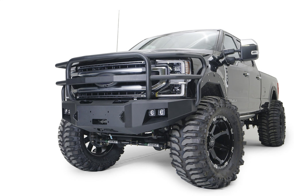 Fab Fours FS17-A4160-B Premium Winch Front Bumper for Select Ford F-250 Super Duty, Ford F-350 Super Duty, Ford F-450 Super Duty, Ford F-550 Super Duty