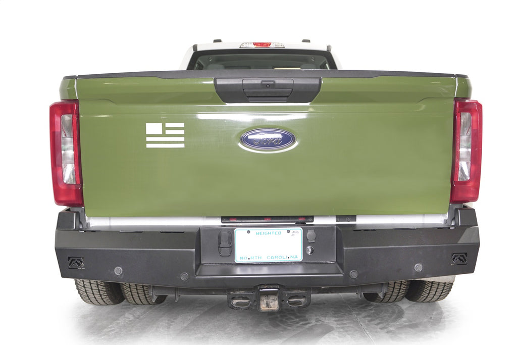 Fab Fours FS23-RT5950-1 Red Steel Rear Bumper for Select Ford F-250 Super Duty, Ford F-350 Super Duty, Ford F-450 Super Duty, Ford F-550 Super Duty