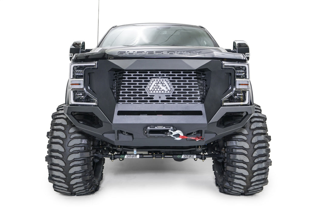 Fab Fours GR4700-B Grumper Front Winch Bumper for Select Ford F-250 Super Duty, Ford F-350 Super Duty