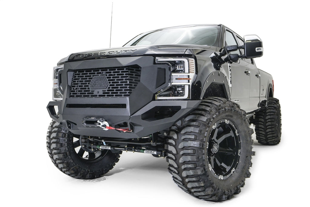 Fab Fours GR4700-1 Grumper Front Winch Bumper for Select Ford F-250 Super Duty, Ford F-350 Super Duty