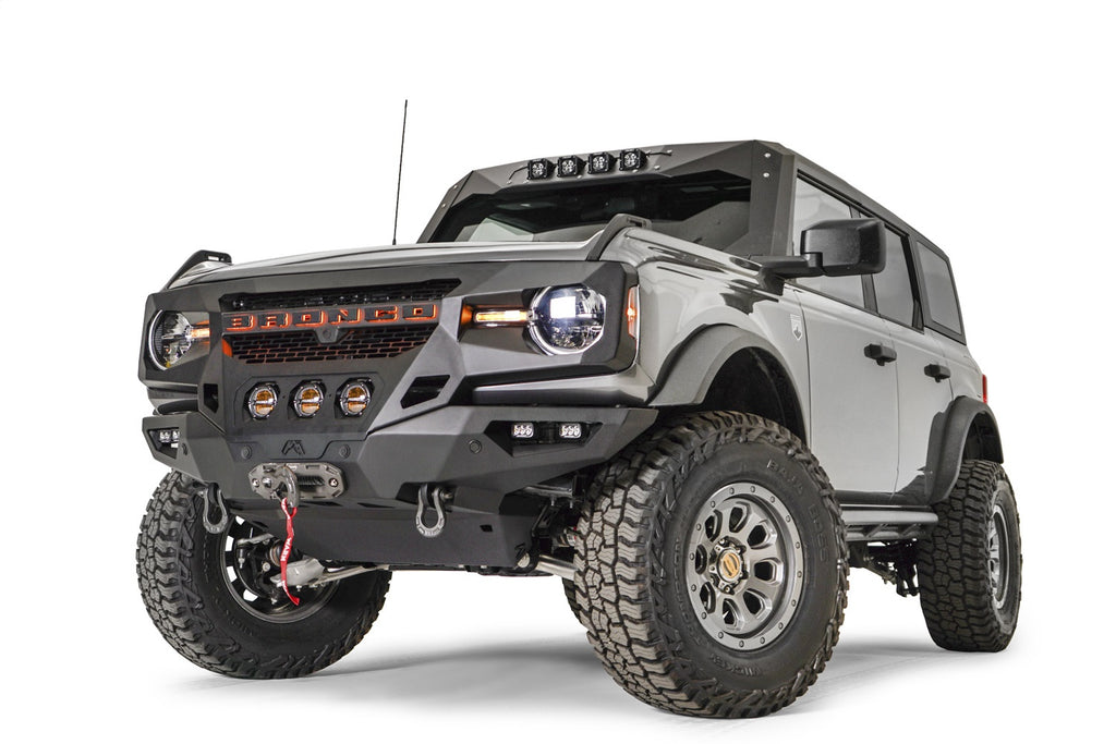 Fab Fours GR5200-B Grumper Front Bumper for Select Ford Bronco