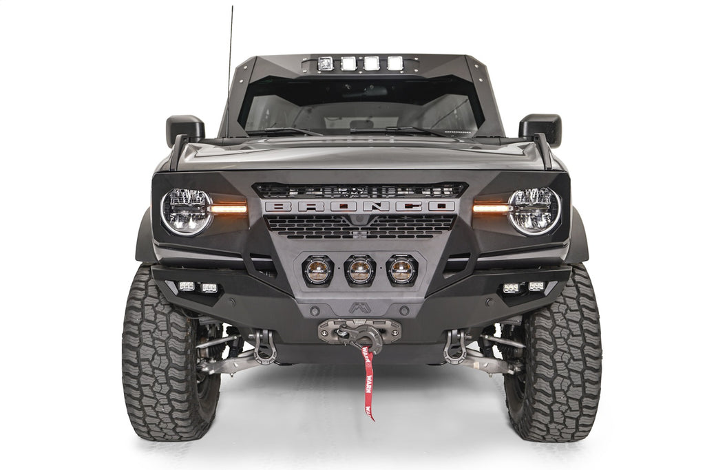 Fab Fours GR5200-B Grumper Front Bumper for Select Ford Bronco