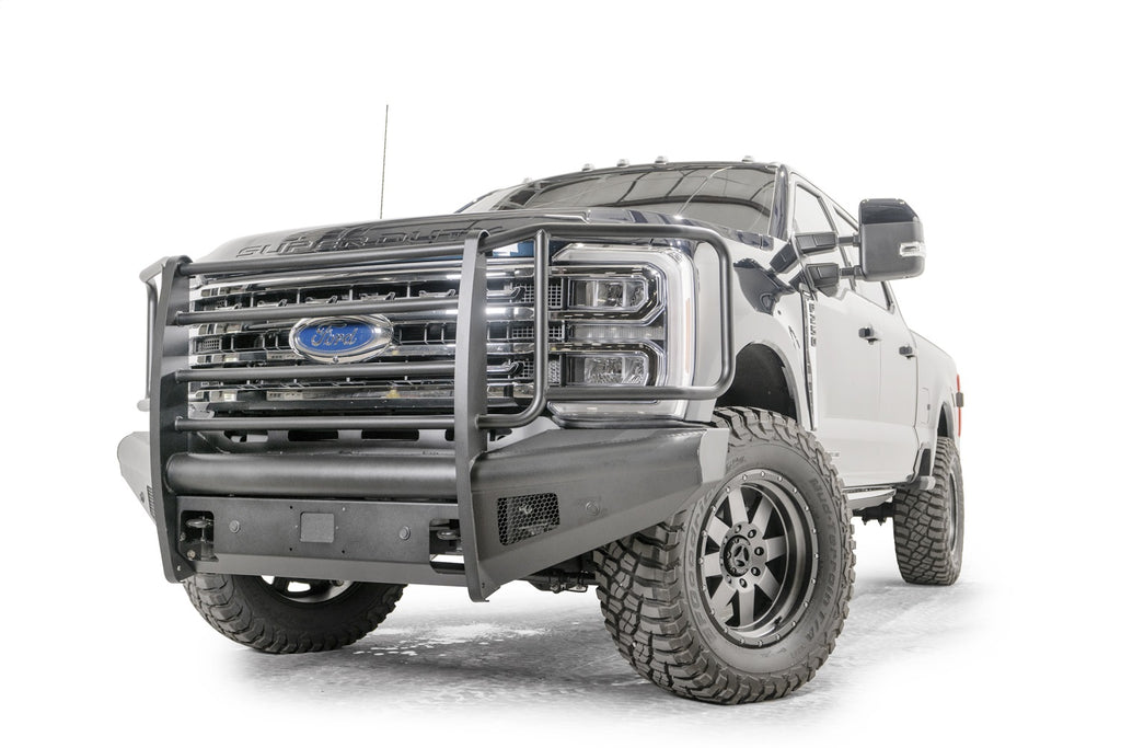 Fab Fours FS23-Q5960-1 Elite Front Bumper for Select Ford F-250 Super Duty, Ford F-350 Super Duty, Ford F-450 Super Duty, Ford F-550 Super Duty