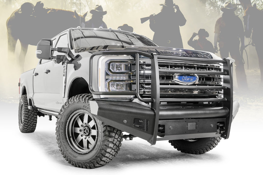 Fab Fours FS23-Q5960-1 Elite Front Bumper for Select Ford F-250 Super Duty, Ford F-350 Super Duty, Ford F-450 Super Duty, Ford F-550 Super Duty
