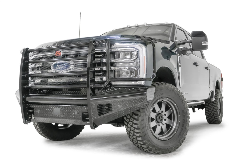 Fab Fours FS23-S5960-1 Black Steel Front Bumper for Select Ford F-250 Super Duty, Ford F-350 Super Duty
