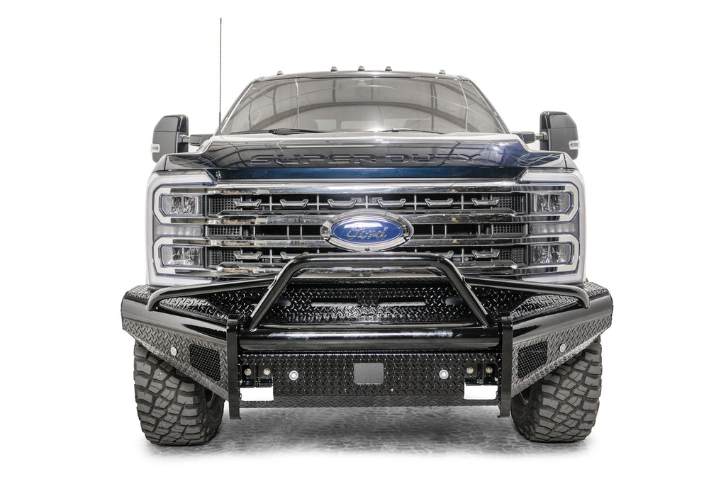 Fab Fours FS23-S5962-1 Black Steel Front Bumper for Select Ford F-250 Super Duty, Ford F-350 Super Duty