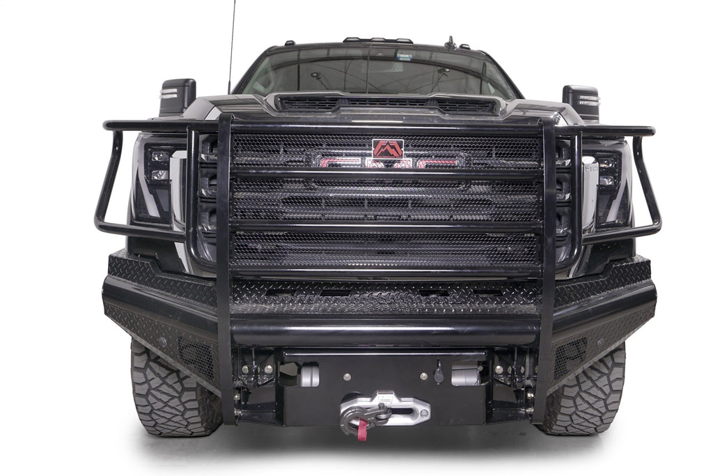 Fab Fours GM24-S6260-1 Black Steel Front Bumper for Select GMC Sierra HD, GMC Sierra HD
