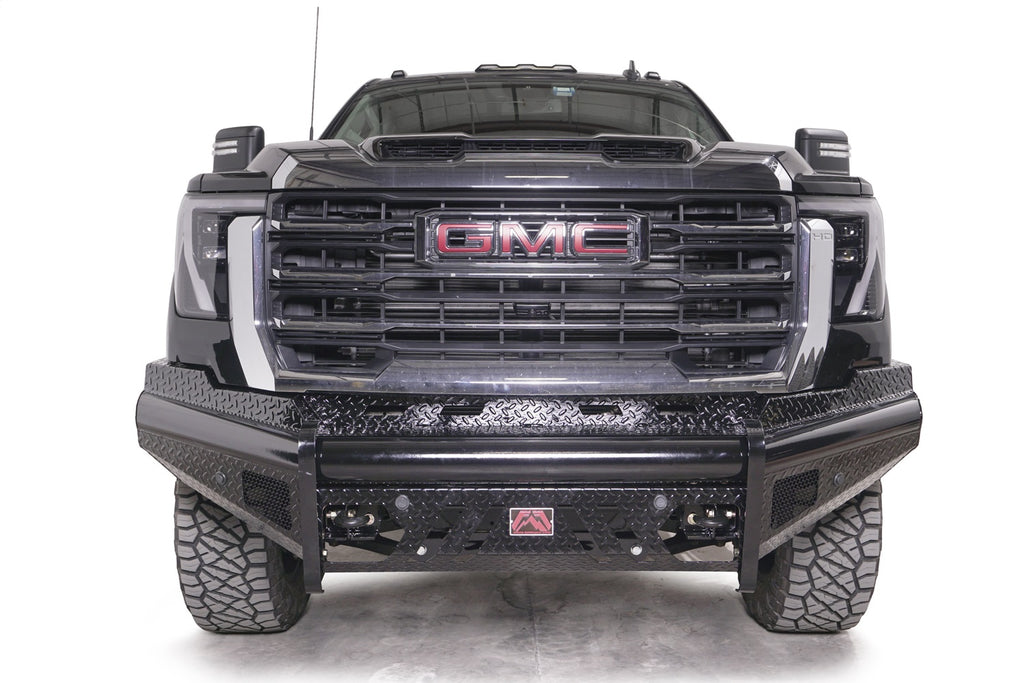 Fab Fours GM24-S6261-1 Black Steel Front Bumper for Select GMC Sierra HD, GMC Sierra HD