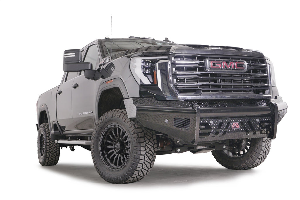 Fab Fours GM24-S6261-1 Black Steel Front Bumper for Select GMC Sierra HD, GMC Sierra HD