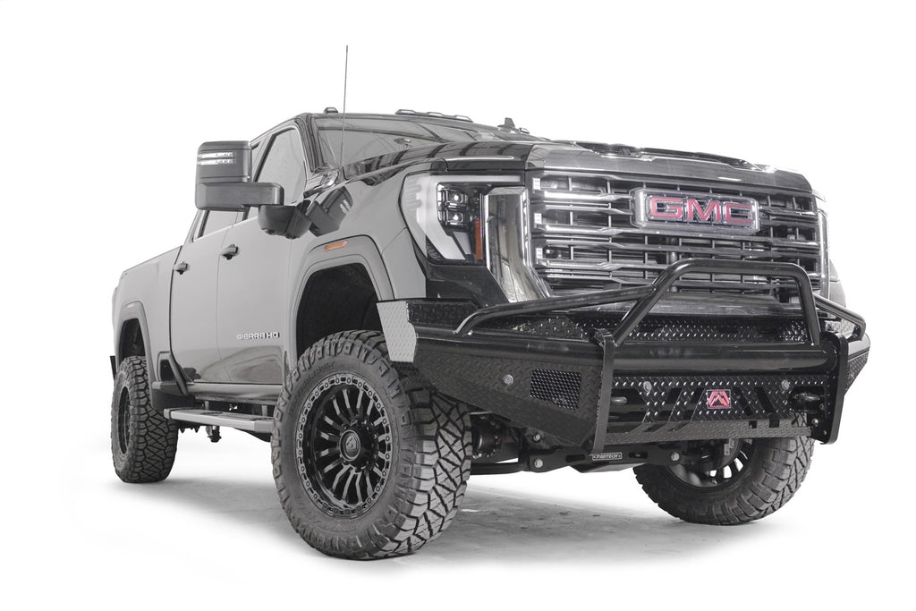 Fab Fours GM24-S6262-1 Black Steel Front Bumper for Select GMC Sierra HD, GMC Sierra HD