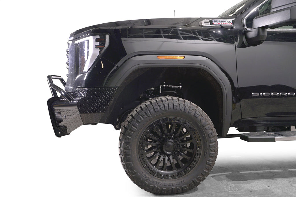 Fab Fours GM24-S6262-1 Black Steel Front Bumper for Select GMC Sierra HD, GMC Sierra HD