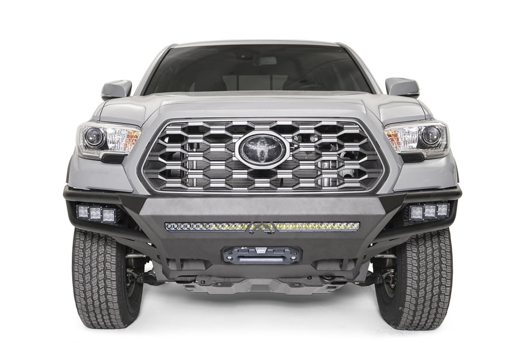 Fab Fours TB16-01-B Vengeance Winch Front Bumper for Select Toyota Tacoma