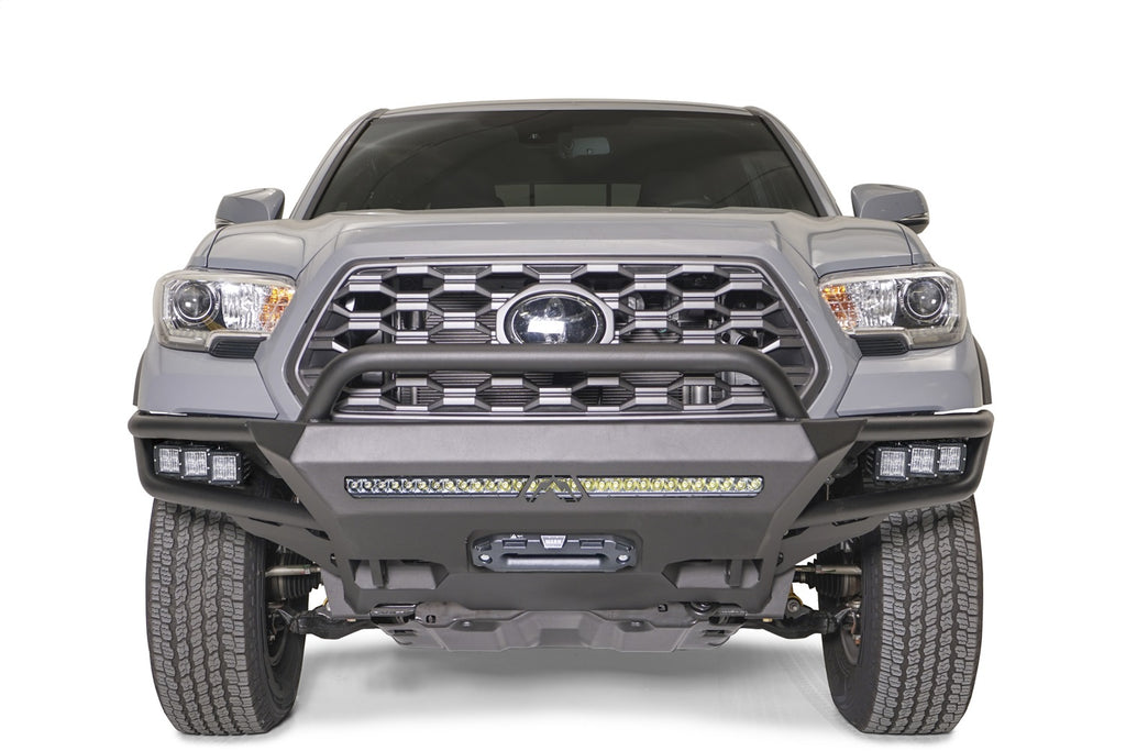 Fab Fours TB16-02-B Vengeance Winch Front Bumper for Select Toyota Tacoma