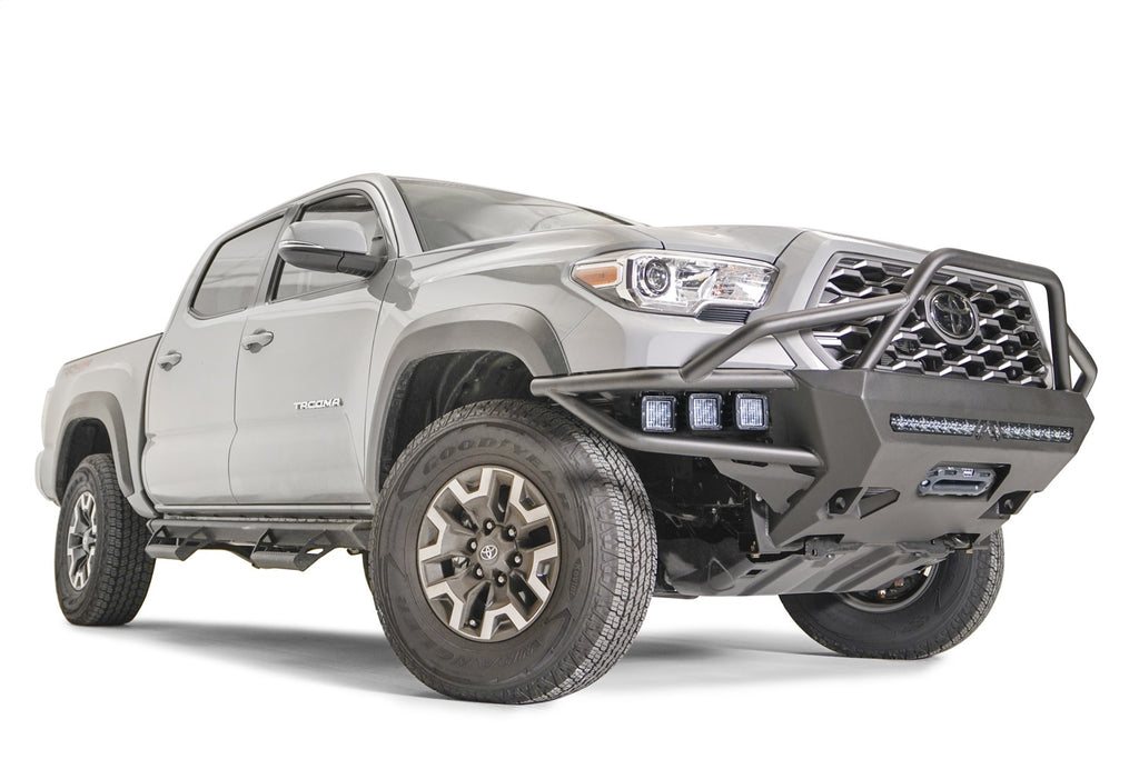 Fab Fours TB16-03-B Vengeance Winch Front Bumper for Select Toyota Tacoma