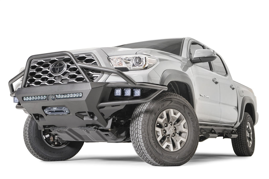 Fab Fours TB16-03-B Vengeance Winch Front Bumper for Select Toyota Tacoma