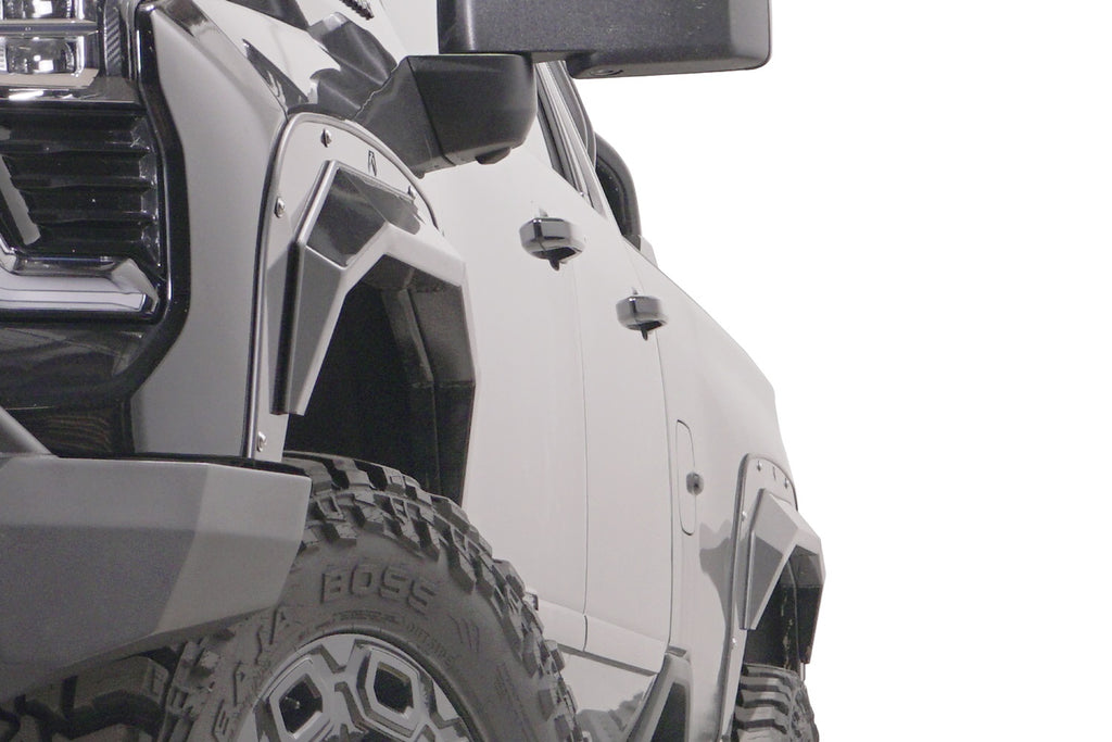 Fab Fours TF6110-B Open Fender Flare for Select Chevrolet Silverado HD, Chevrolet Silverado HD