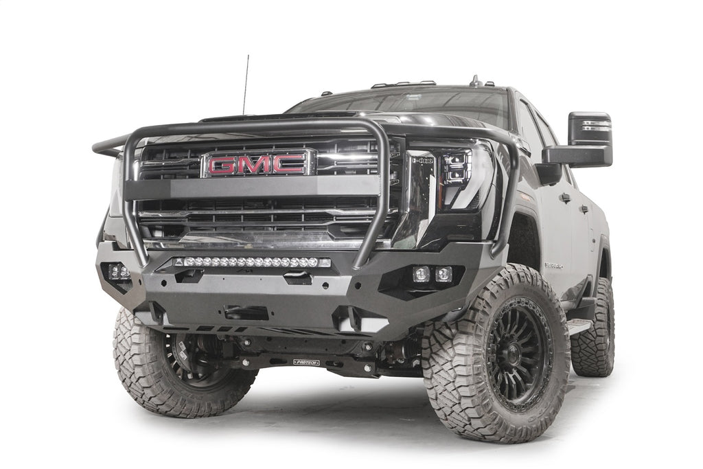 Fab Fours GM24-X6250-B Matrix Front Bumper for Select GMC Sierra HD, GMC Sierra HD
