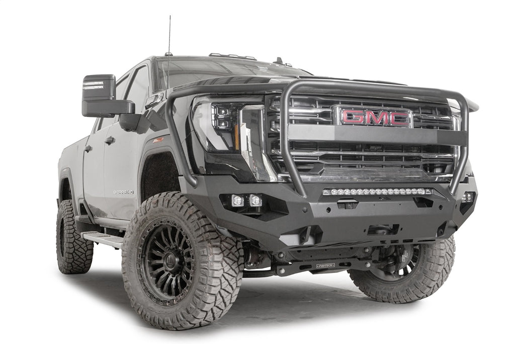 Fab Fours GM24-X6250-B Matrix Front Bumper for Select GMC Sierra HD, GMC Sierra HD