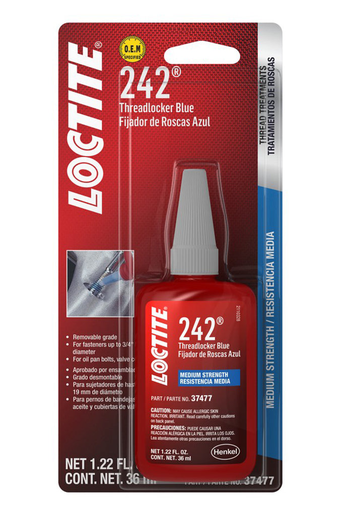 LOCTITE 492140 Threadlocker 242 Blue 36ml/1.22oz