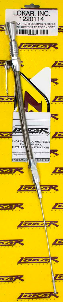 LOKAR 1220114 Anchor Tight Locking Oil Dipstick Ford FE