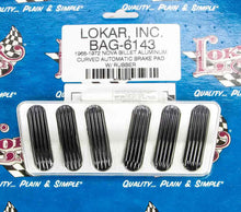 Load image into Gallery viewer, LOKAR BAG-6143 68-72 Nova Billet Brake Pad w/Rubber