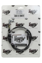 Load image into Gallery viewer, LOKAR VS-1003 VS Throttle Cable Black Black Wrap w/ White Trac