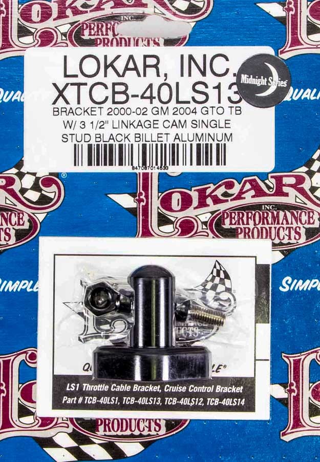 LOKAR XTCB-40LS13 LS1 Throttle Cable Bracket Black