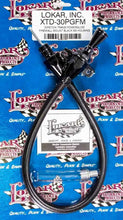 Load image into Gallery viewer, LOKAR XTD-30PGFM Black Trans Dipstick GM P/G Firewall Mount