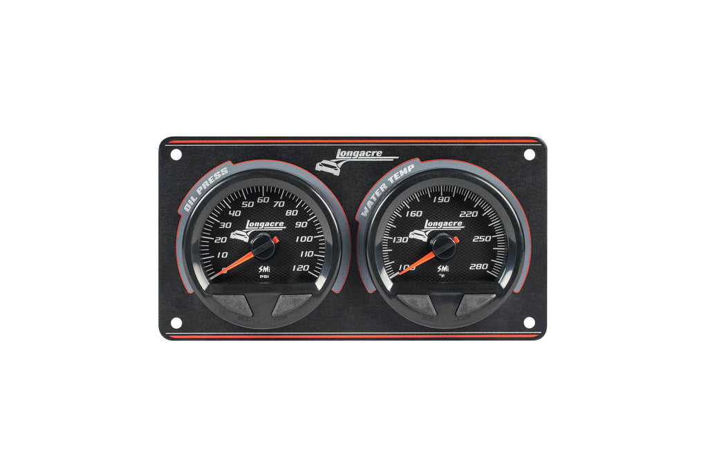 LONGACRE 52-44560 Waterproof SMI 2 Gauge Panel OP/WT