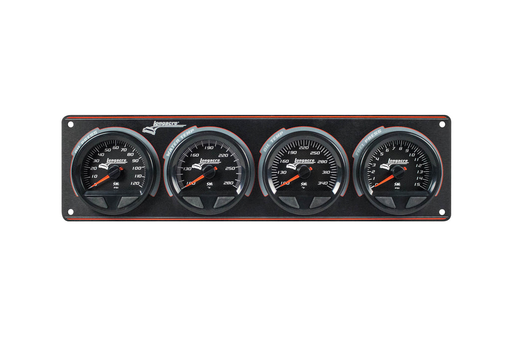 LONGACRE 52-44566 Waterproof SMI 4 Gauge Panel OP/WT/OT/FP
