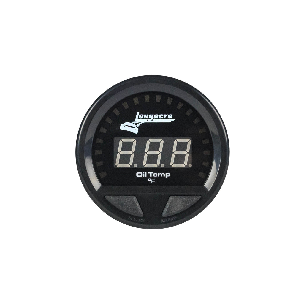 LONGACRE 52-46861 Waterproof LED Oil Temp Gauge 100-340f