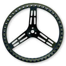 Load image into Gallery viewer, LONGACRE 52-56867 Steering Wheel 15in Flat Drilled Black
