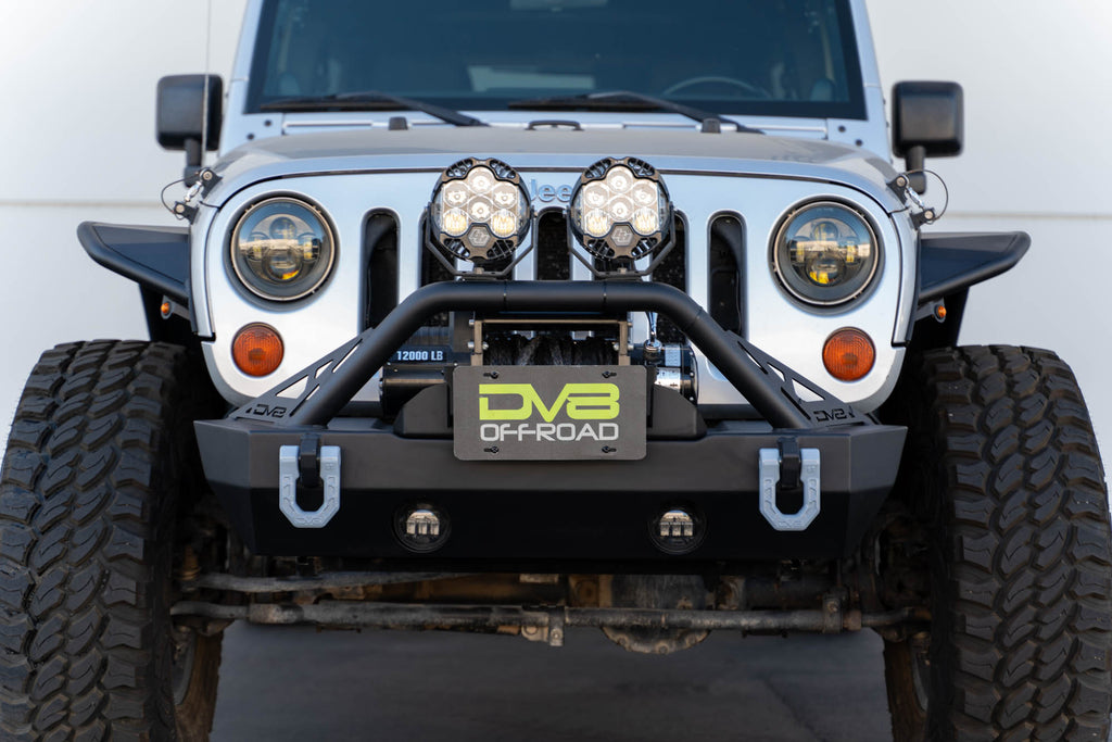 DV8 Offroad LPBM-02 Fairlead Mounted Flip-Up License Plate Bracket
