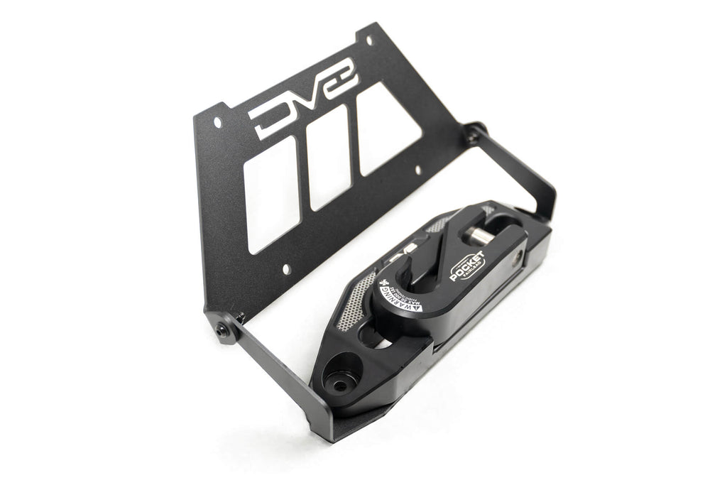 DV8 Offroad LPBM-02 Fairlead Mounted Flip-Up License Plate Bracket