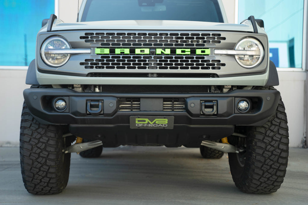 DV8 Offroad LPBR-05 Ford Bronco Capable Bumper Slanted Front License Plate Mount